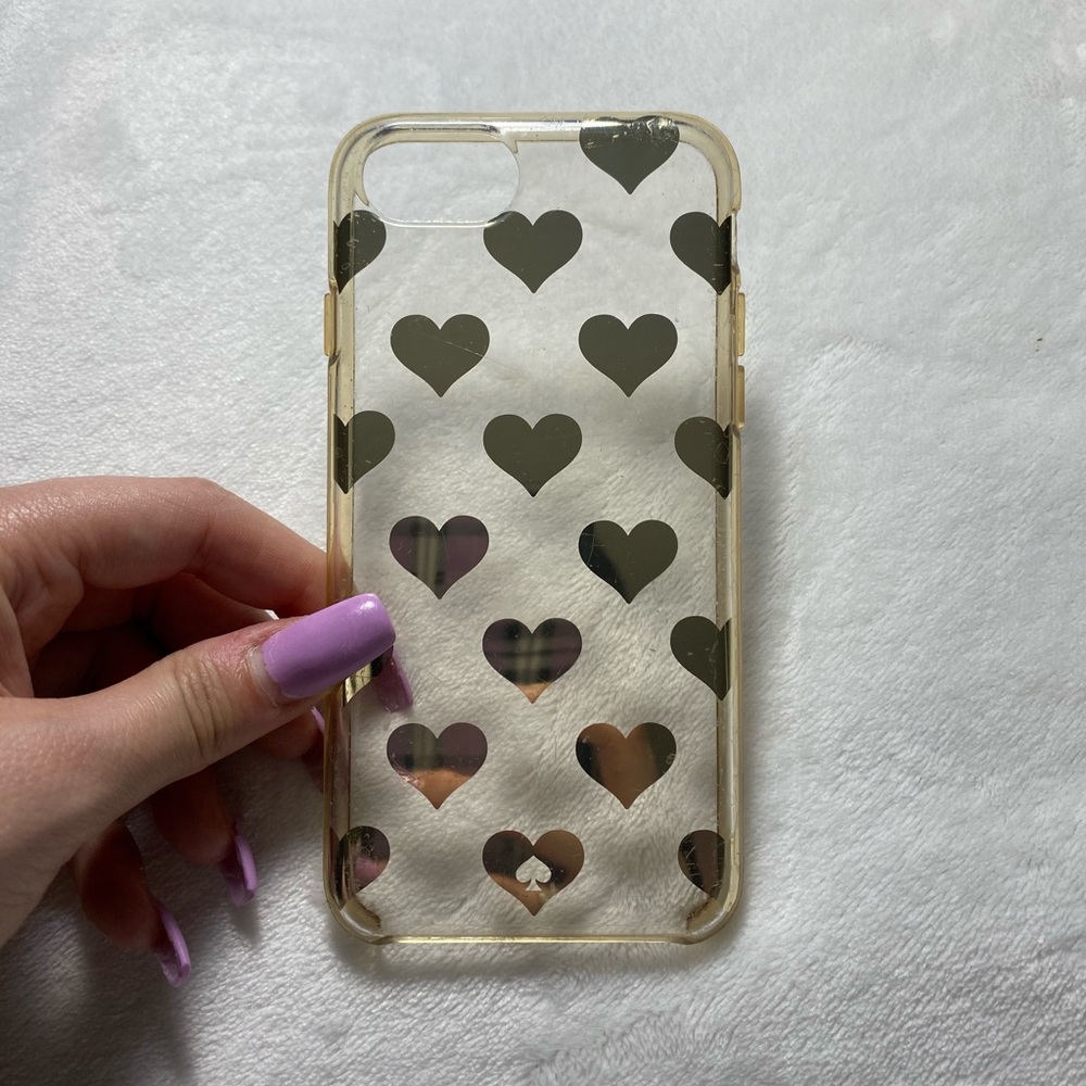 Kate Spade New York iPhone 6/6s/7 case clear/gold